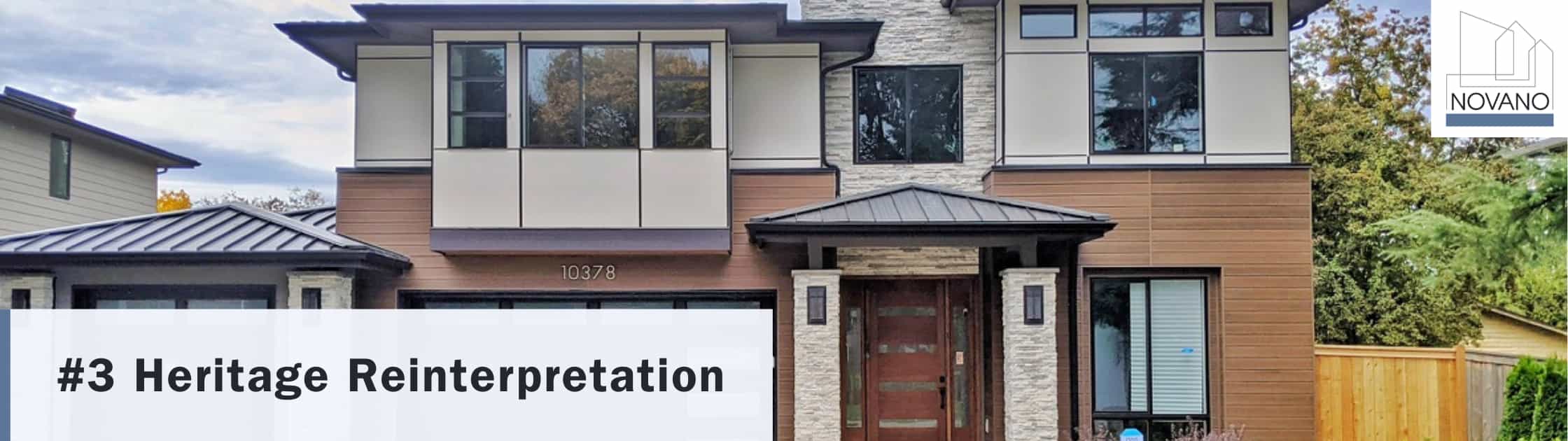 German heritage exterior facade with text overlay: “Heritage Reinterpretation”